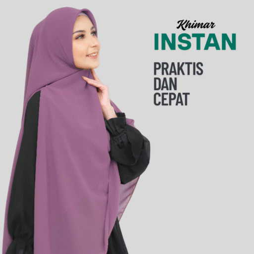 KHIMAR INSTAN 2 LAYER CERUTY BABYDOLL FASHIONABLE - Gambar 3
