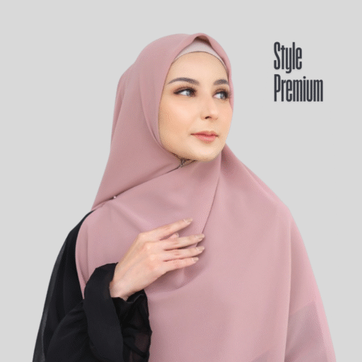 KHIMAR INSTAN 2 LAYER CERUTY BABYDOLL FASHIONABLE - Gambar 4